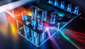 Artist’s illustration of lasers used to analyze chemicals. ©  Dimitar -chronicles-stock.adobe.com