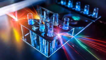 Artist’s illustration of lasers used to analyze chemicals. © Dimitar -chronicles-stock.adobe.com