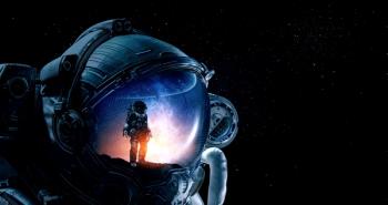 astronaut with outer space in the background
