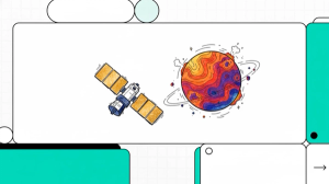 Satellite orbiting a gas giant planet | Photo Credit: © NotebookLM