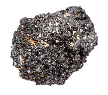 Perovskite crystals in matrix isolated on white | Image Credit: © vvoe - stock.adobe.com