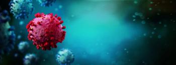 Coronavirus Covid-19 background - 3d rendering | Image Credit: © Production Perig - stock.adobe.com