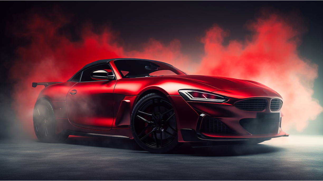 Luxury red painted sports car © adel-chronicles-stock.adobe.com