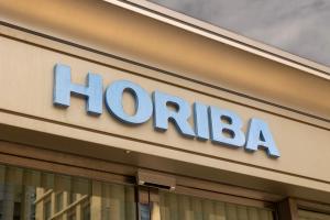 HORIBA sign on office building. | Image Credit: © J_News_photo - stock.adobe.com