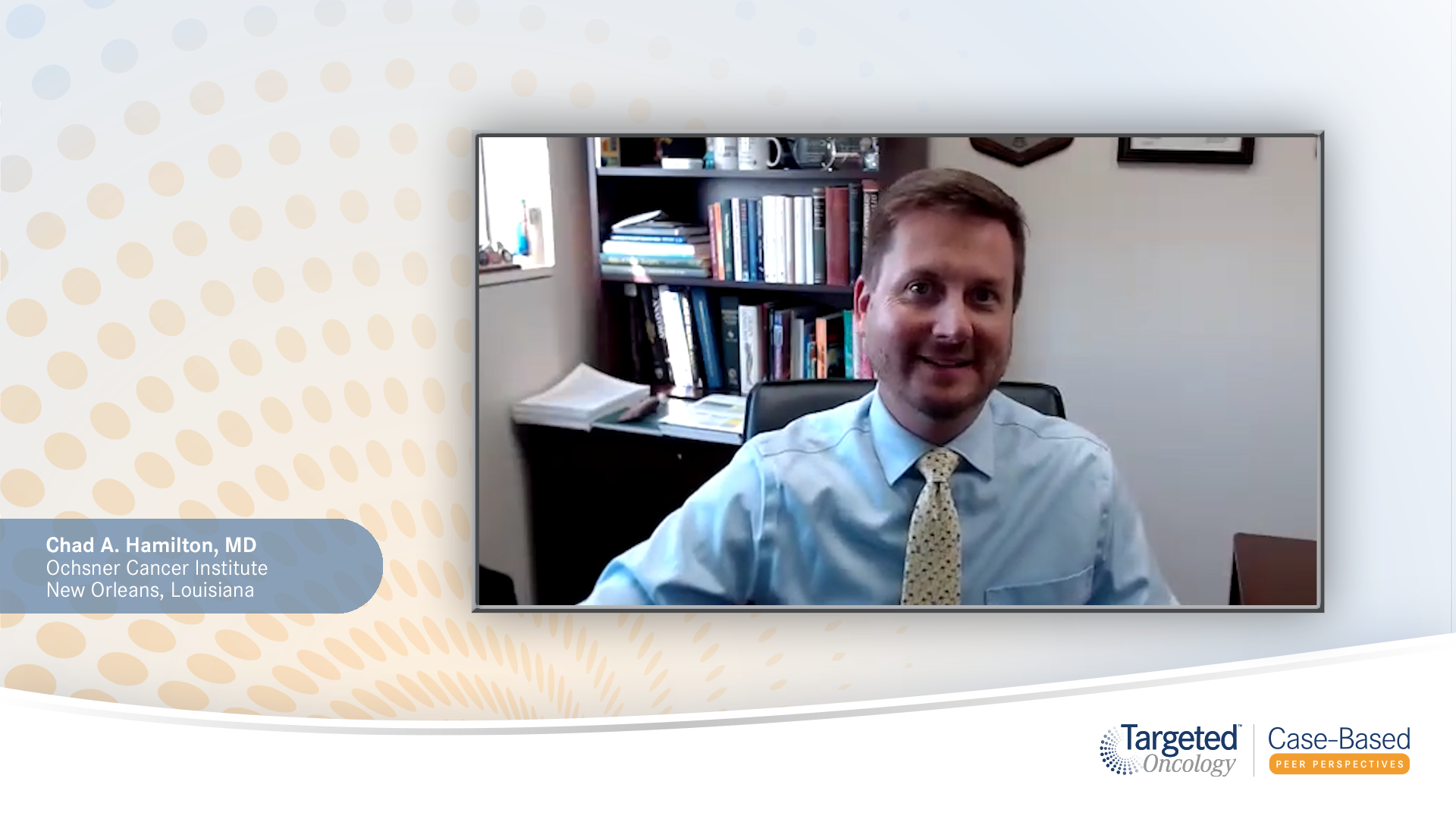 Chad A. Hamilton, an expert on ovarian cancer