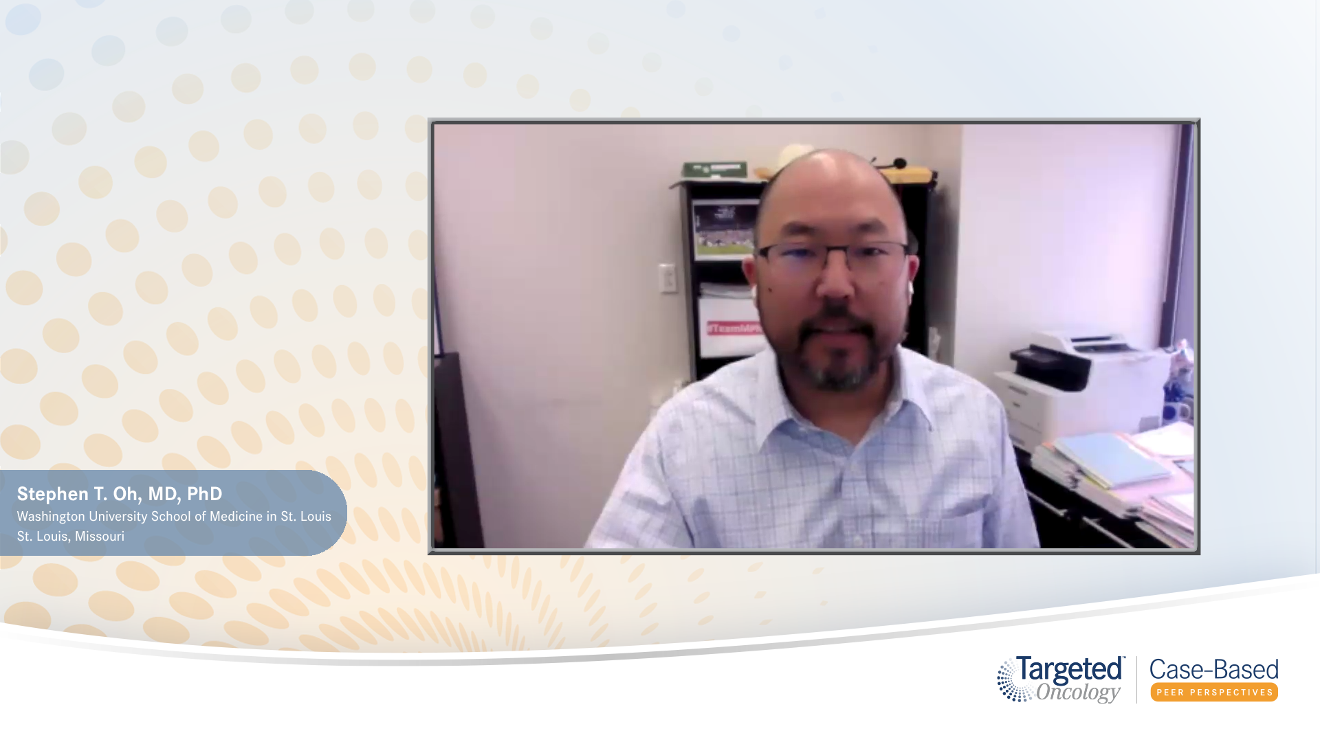 Stephen T. Oh, MD, PhD, an expert on myelofibrosis
