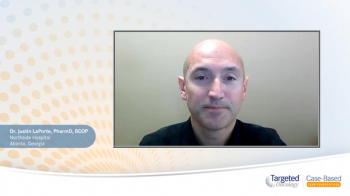 Justin LaPorte, PharmD, BCOP, a clinical pharmacist