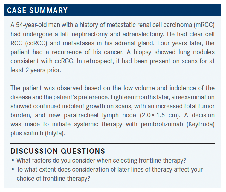 Roundtable Discussion: Rini Reviews Later-Line Immunotherapy and TKI ...