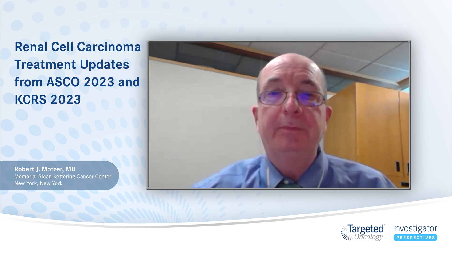 Robert J. Motzer, MD, an expert on renal cell carcinoma