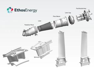 Frame 9FA.03 gas turbine parts | Image Credit: EthosEnergy