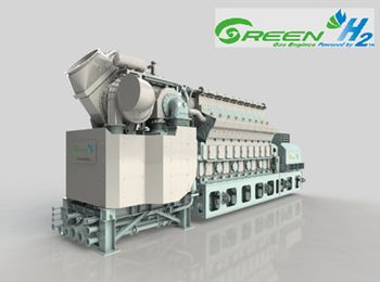 New hydrogen-capable gas engine | Image Credit: KHI