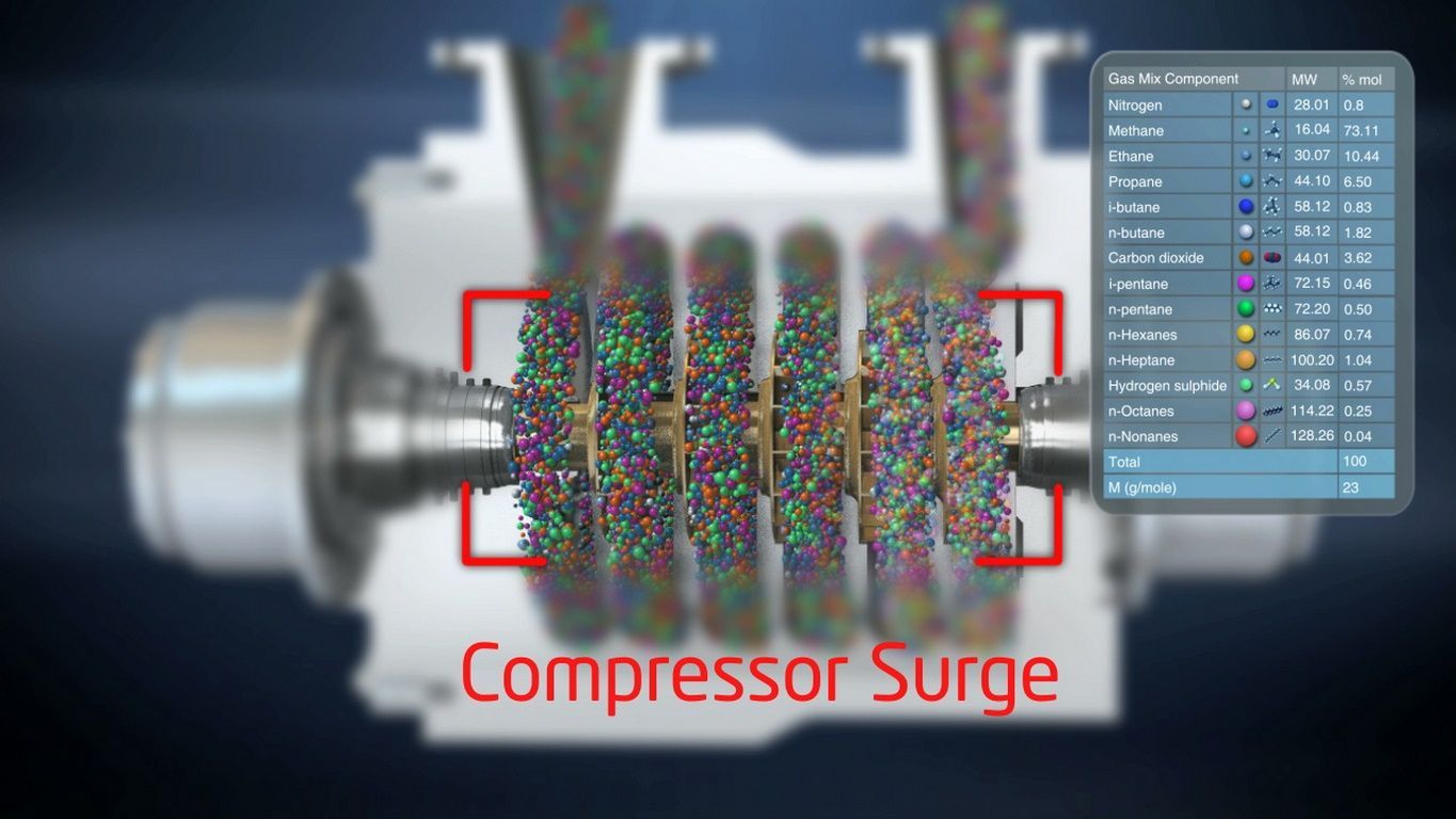 Simulation of compressor performance test
