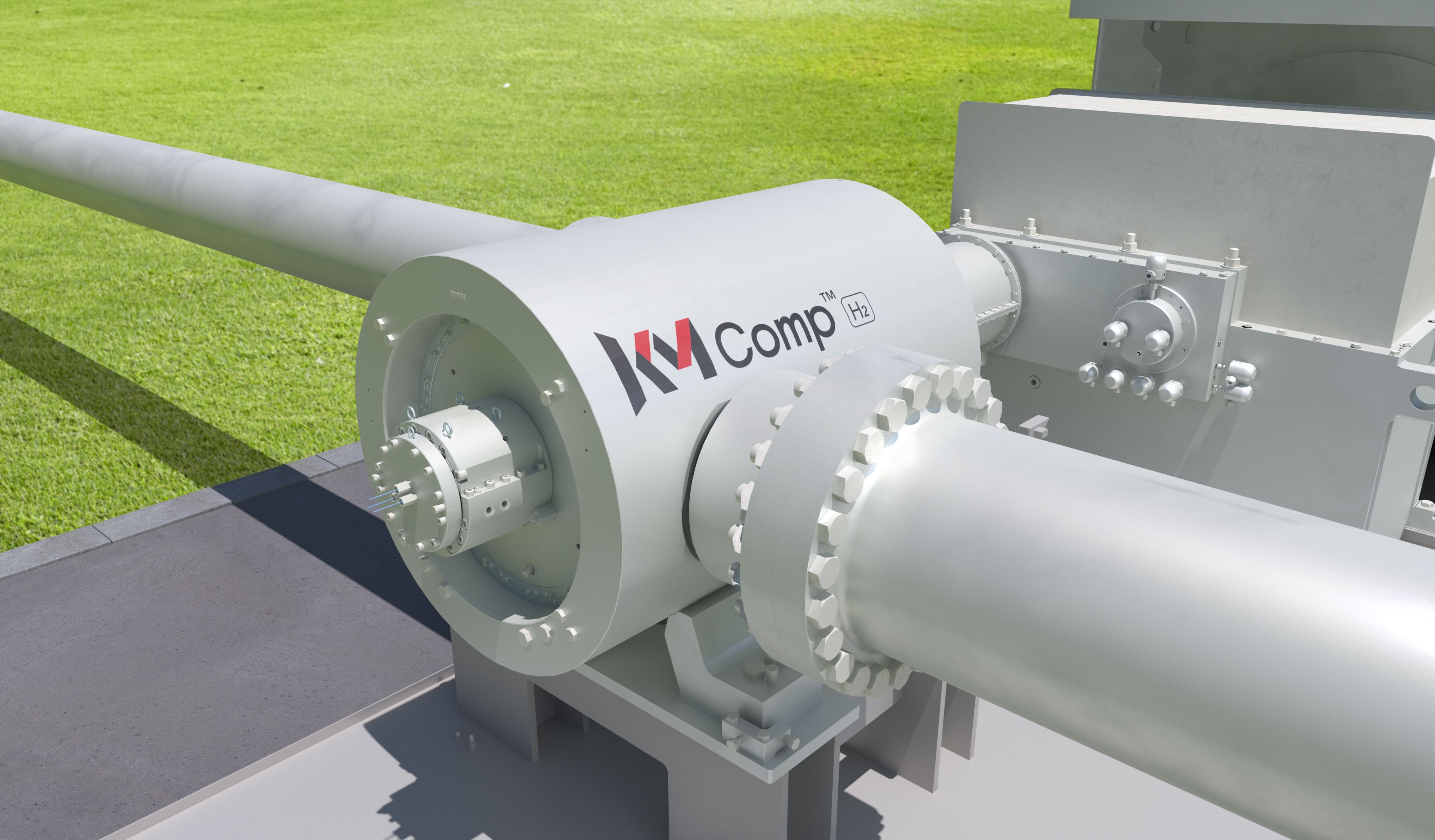 Centrifugal hydrogen compressor | Image Credit: KHI