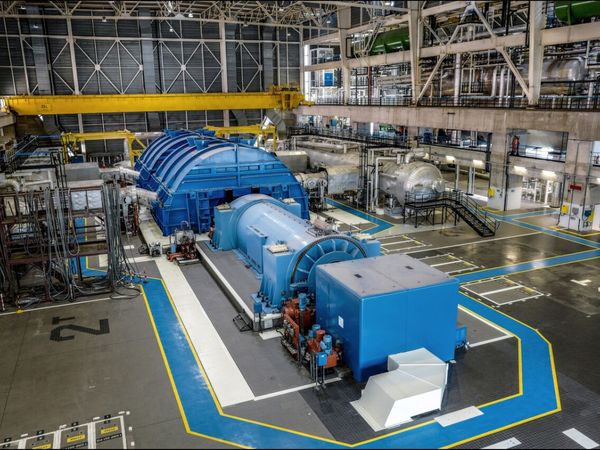 Steam turbine island at nuclear plant | Image Credit: EDF Group