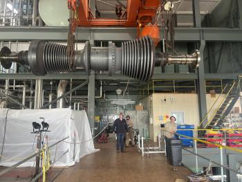 Turbine undergoing inspection | Image Credit: ECMM