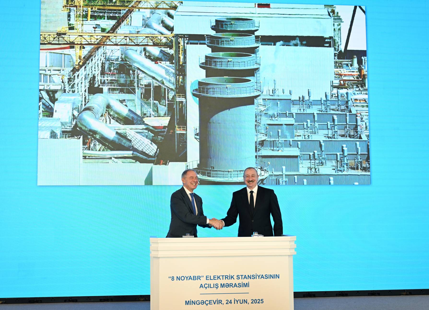 Azerenerji Inaugurates Combined-Cycle Power Plant: 8th November