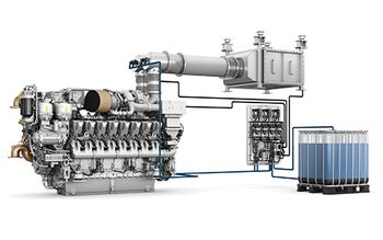 Flex SCR coupled to Series 4000 engine | Image Credit: Rolls-Royce