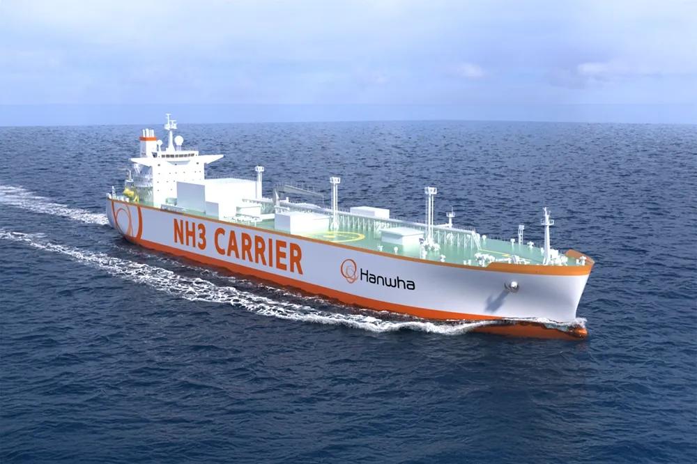 NH3 carrier | Image Credit: Hanwha Group