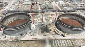 Rio Grande LNG storage tanks | Image Credit: NextDecade