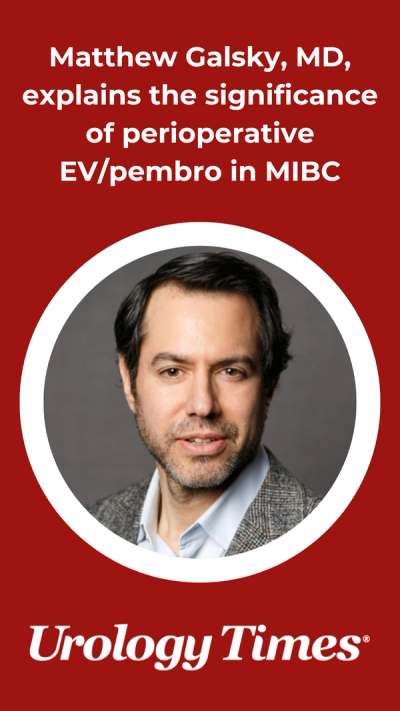 Matthew Galsky, MD, explains the significance of perioperative EV/pembro in MIBC
