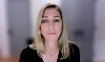 Alicia Morgans, MD, MPH, answers a question during a Zoom video interview