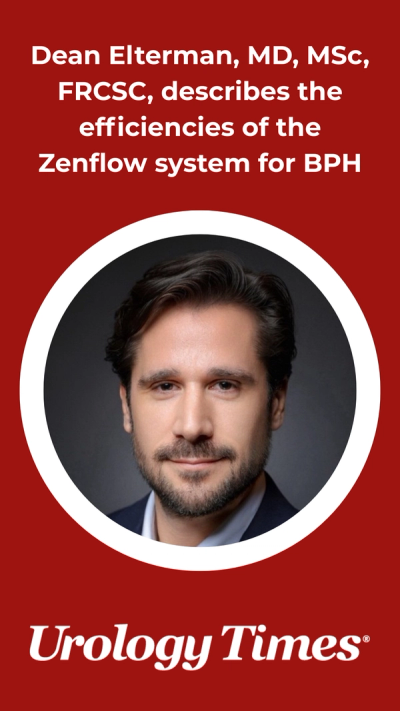 Dean Elterman, MD, MSc, FRCSC, describes the efficiencies of the Zenflow system for BPH