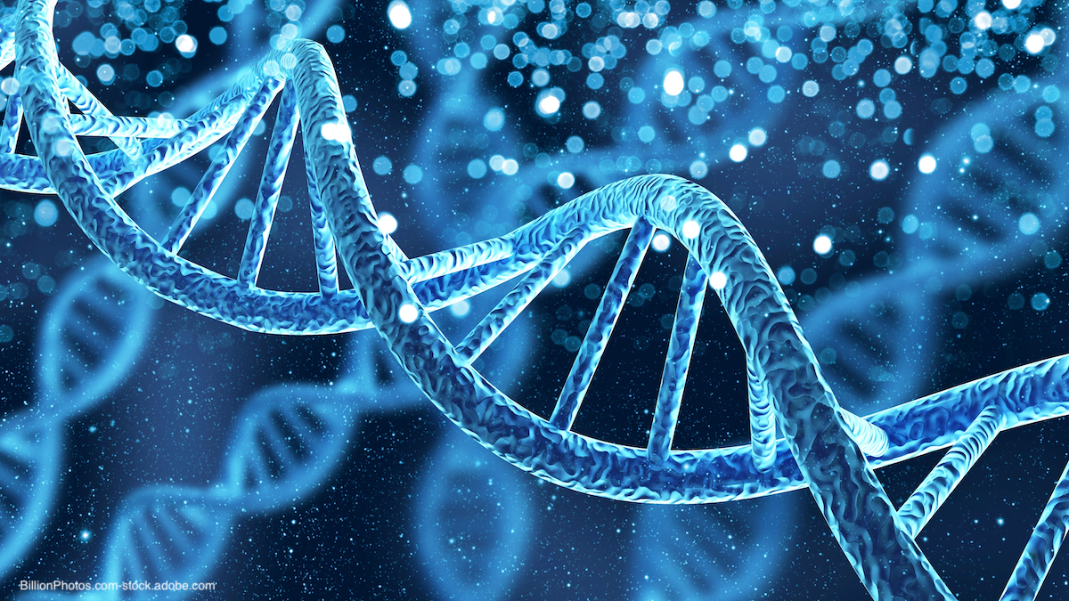 3D render of DNA