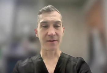 Joshua J. Meeks, MD, PhD, gives an answer during a Zoom video interview