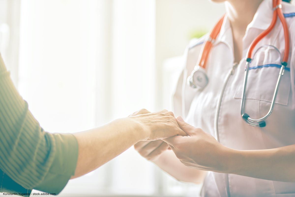 female patient listening to a doctor