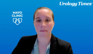 Bridget Lang Findlay, MD, answers a question during a Zoom video interview