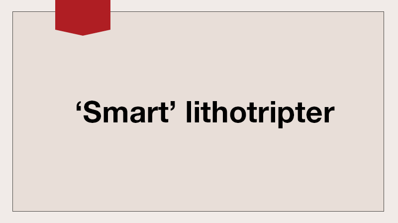 'Smart' lithotripter