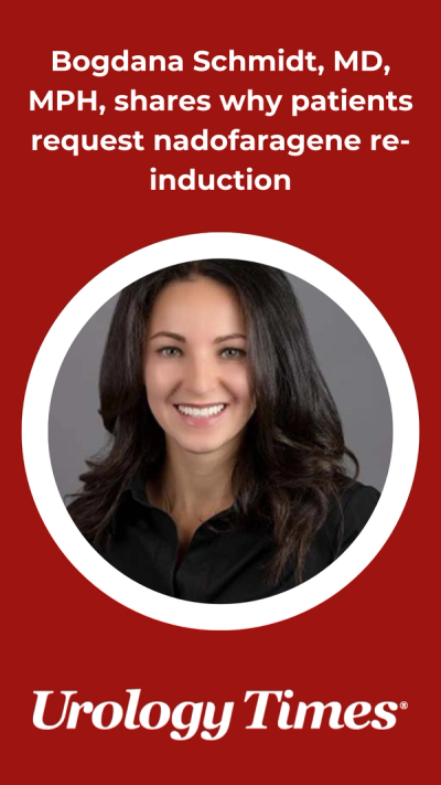 Bogdana Schmidt, MD, MPH, shares why patients request nadofaragene re-induction