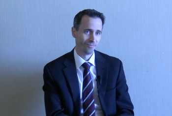 Landon Trost, MD, answers a question during a video interview