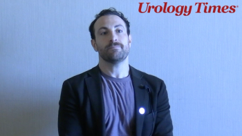 Justin Dubin, MD, answers a question during a video interview