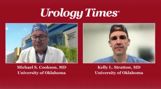 Michael S. Cookson, MD, FACS, and Kelly L. Stratton, MD, FACS, answer a question during a Zoom video interview