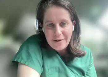 Rachel S. Rubin, MD, answers a question during a Zoom video interview