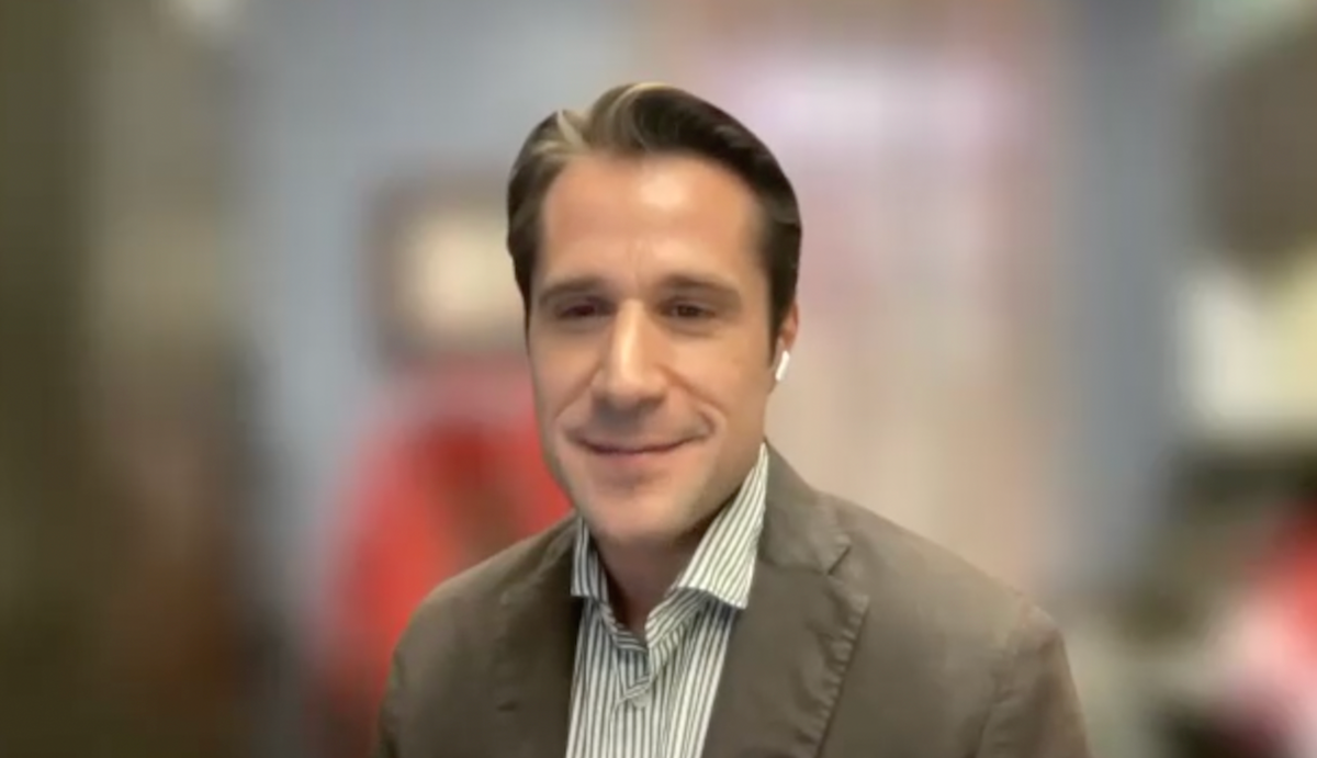 Dean S. Elterman, MD, MSc, FRCSC, answers a question during a Zoom video interview