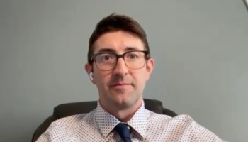 Peter N. Tsambarlis, MD, answers a question during a Zoom video interview