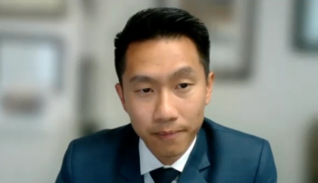 Randall A. Lee, MD, answers a question during a Zoom video interview