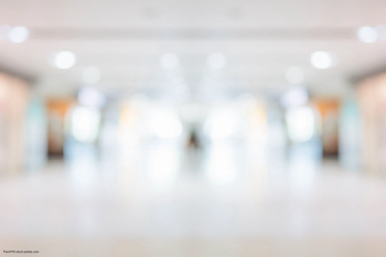 blurred clinic hallway
