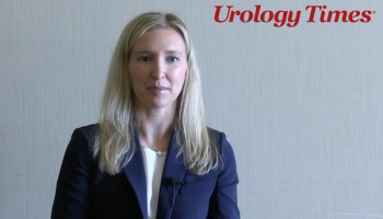 Ellen Cahill, MD, answers a question during a video interview