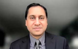 Ravi Munver, MD, answers a question during a Zoom video interview