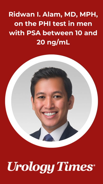 Ridwan I. Alam, MD, MPH, on the PHI test in men with PSA between 10 and 20 ng/mL