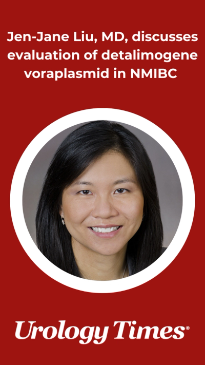 Jen-Jane Liu, MD, discusses evaluation of detalimogene voraplasmid in NMIBC 