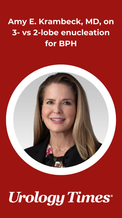 Amy E. Krambeck, MD, on 3- vs 2-lobe enucleation for BPH