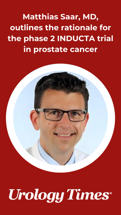 Matthias Saar, MD, outlines the rationale for the phase 2 INDUCTA trial in prostate cancer