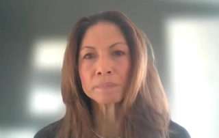 Karyn S. Eilber, MD, answers a question during a Zoom video interview