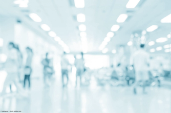 blurred image of a clinic hallway