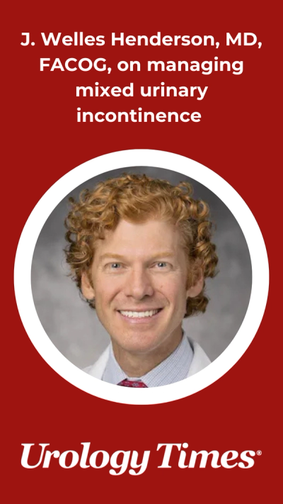 J. Welles Henderson, MD, FACOG, on managing mixed urinary incontinence
