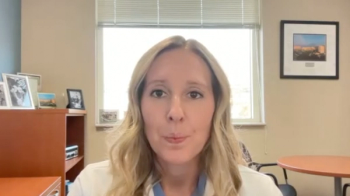Heather L. Huelster, MD, answers a question during a Zoom video interview